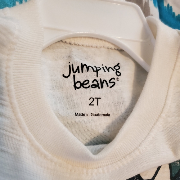 ❤ Jumping Beans white and blue dinosaur 2T - Picture 2 of 3